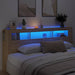 Tăblie de pat cu LED, stejar sonoma, 220x18,5x103,5 cm, lemn - WALTI WALTI