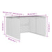 Garaj pentru mașina de tuns iarba maro 86x90x52/57 cm poliratan - WALTI WALTI