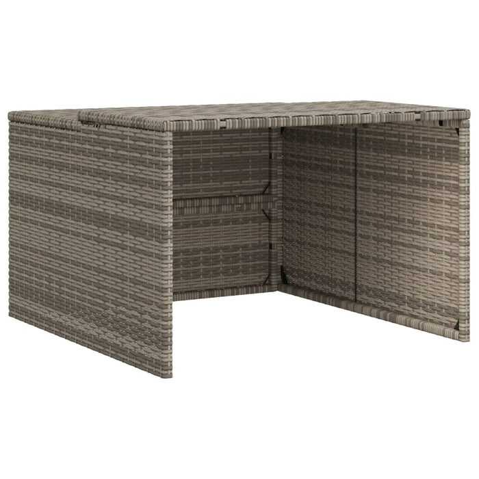 Garaj pentru mașina de tuns iarba, gri 86x90x52/57 cm poliratan - WALTI WALTI