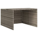Garaj pentru mașina de tuns iarba, gri 86x90x52/57 cm poliratan - WALTI WALTI