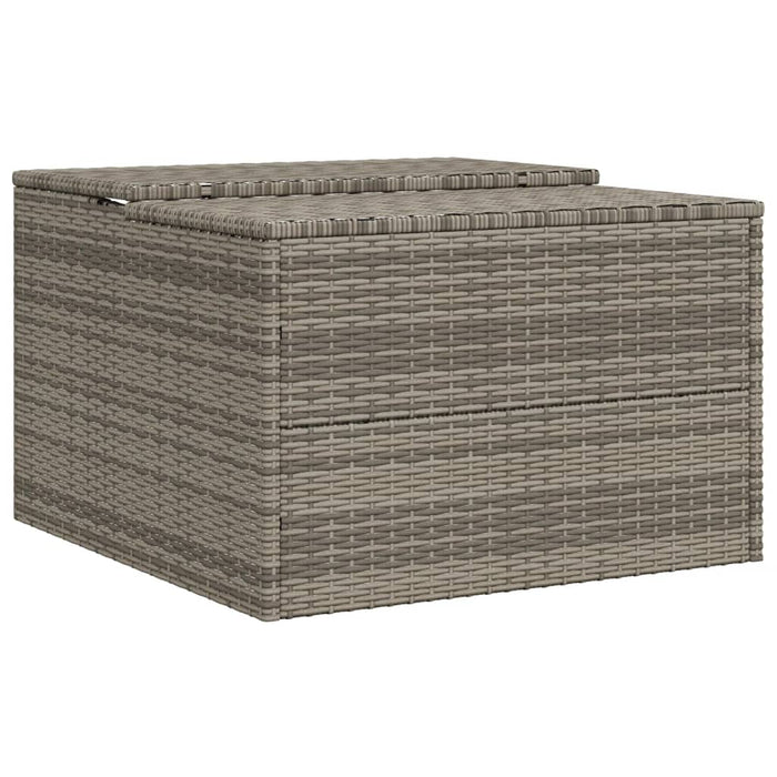 Garaj pentru mașina de tuns iarba, gri 86x90x52/57 cm poliratan - WALTI WALTI