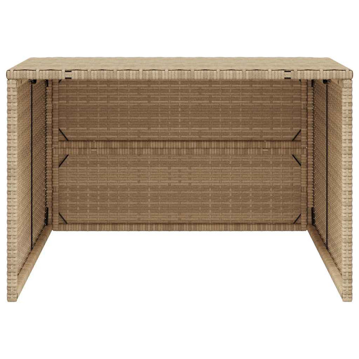 Garaj pentru mașina de tuns iarba, bej 86x90x52/57 cm poliratan - WALTI WALTI
