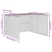 Garaj pentru mașina de tuns iarba, bej 86x90x52/57 cm poliratan - WALTI WALTI