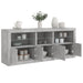 Dulap cu lumini LED, gri beton, 162x37x67 cm - WALTI WALTI