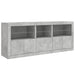 Dulap cu lumini LED, gri beton, 162x37x67 cm - WALTI WALTI