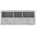 Dulap cu lumini LED, gri beton, 162x37x67 cm - WALTI WALTI