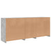 Dulap cu lumini LED, gri beton, 162x37x67 cm - WALTI WALTI