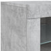 Dulap cu lumini LED, gri beton, 162x37x67 cm - WALTI WALTI