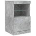 Dulap cu lumini LED, gri beton, 162x37x67 cm - WALTI WALTI