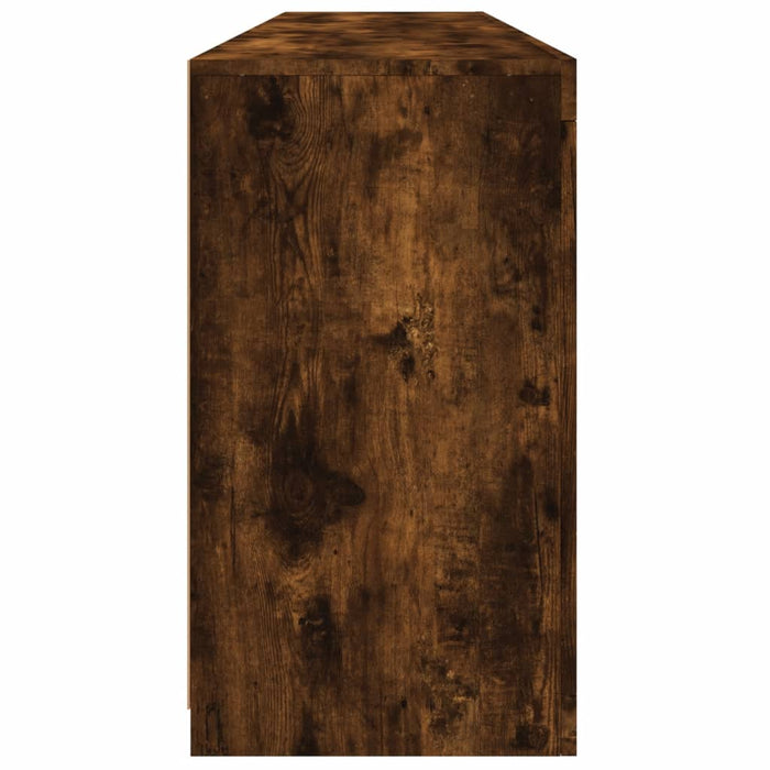 Dulap cu lumini LED, stejar fumuriu, 162x37x67 cm WALTI