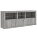 Dulap cu lumini LED, gri sonoma, 162x37x67 cm - WALTI WALTI