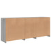 Dulap cu lumini LED, gri sonoma, 162x37x67 cm - WALTI WALTI