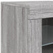 Dulap cu lumini LED, gri sonoma, 162x37x67 cm - WALTI WALTI
