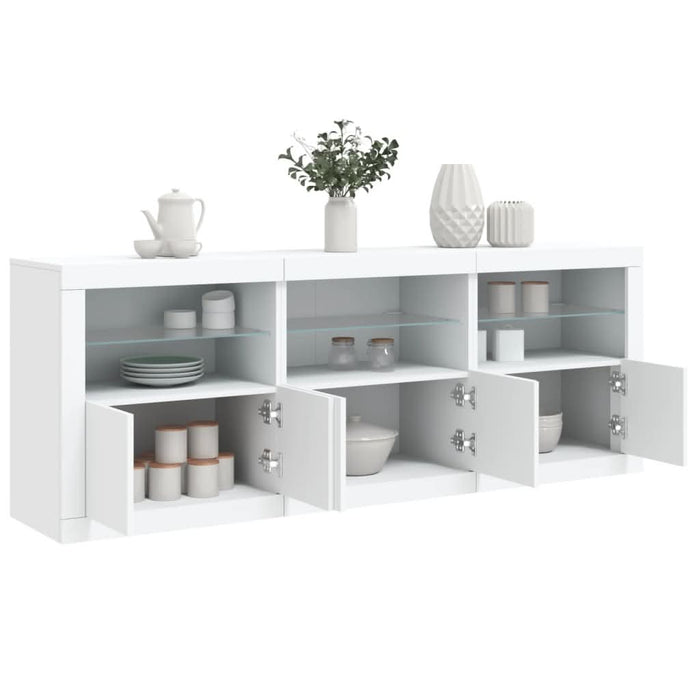 Dulap cu lumini LED, alb, 181,5x37x67 cm - WALTI WALTI