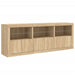 Dulap cu lumini LED, stejar sonoma, 181,5x37x67 cm - WALTI WALTI