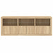 Dulap cu lumini LED, stejar sonoma, 181,5x37x67 cm - WALTI WALTI