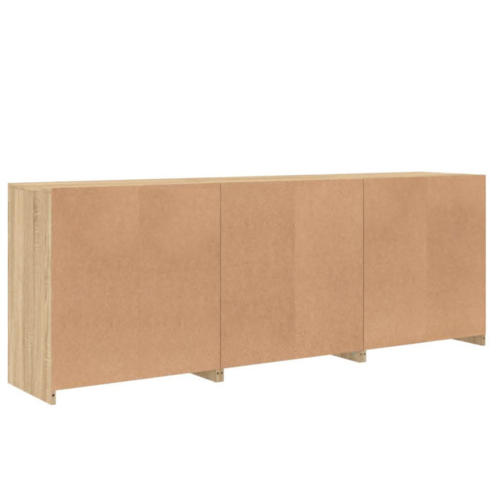 Dulap cu lumini LED, stejar sonoma, 181,5x37x67 cm - WALTI WALTI