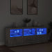 Dulap cu lumini LED, gri beton, 181,5x37x67 cm - WALTI WALTI