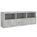 Dulap cu lumini LED, gri beton, 181,5x37x67 cm - WALTI WALTI
