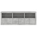 Dulap cu lumini LED, gri beton, 181,5x37x67 cm - WALTI WALTI