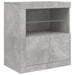 Dulap cu lumini LED, gri beton, 181,5x37x67 cm - WALTI WALTI