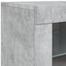 Dulap cu lumini LED, gri beton, 181,5x37x67 cm - WALTI WALTI