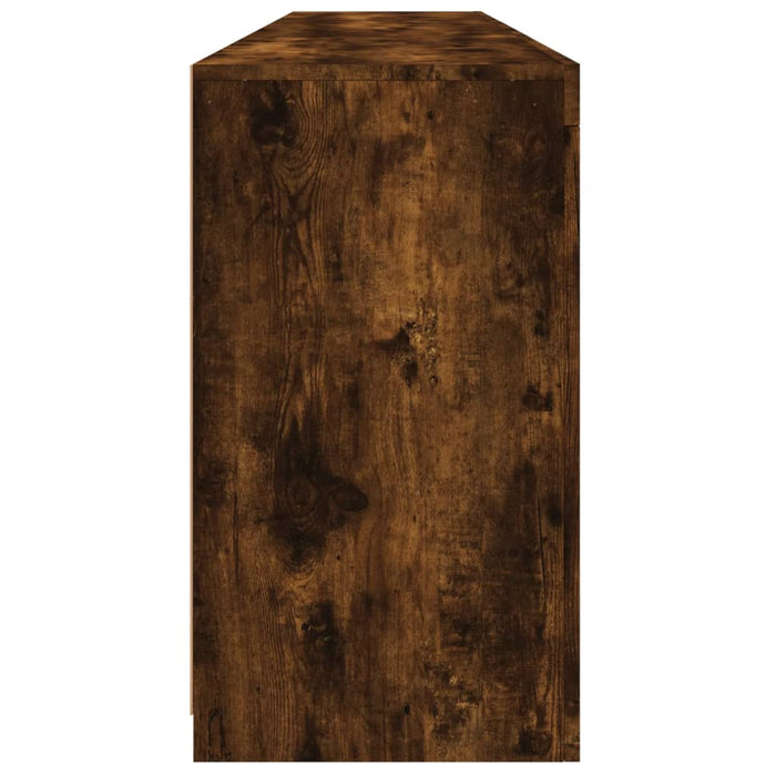 Dulap cu lumini LED, stejar fumuriu, 181,5x37x67 cm WALTI