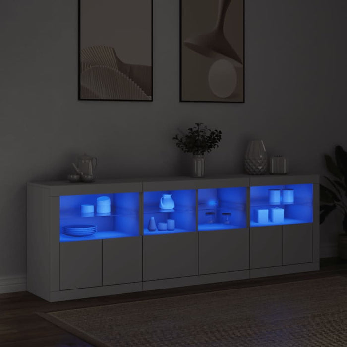 Dulap cu lumini LED, alb, 202x37x67 cm - WALTI WALTI