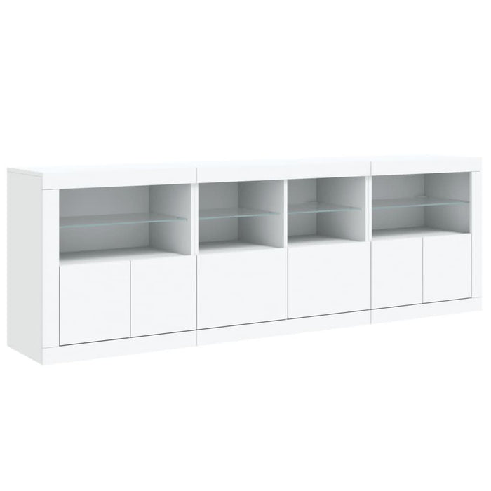 Dulap cu lumini LED, alb, 202x37x67 cm - WALTI WALTI