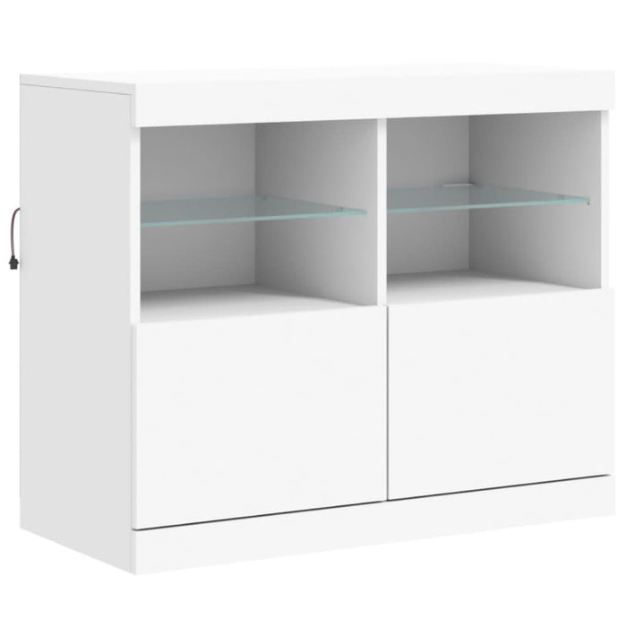 Dulap cu lumini LED, alb, 202x37x67 cm - WALTI WALTI
