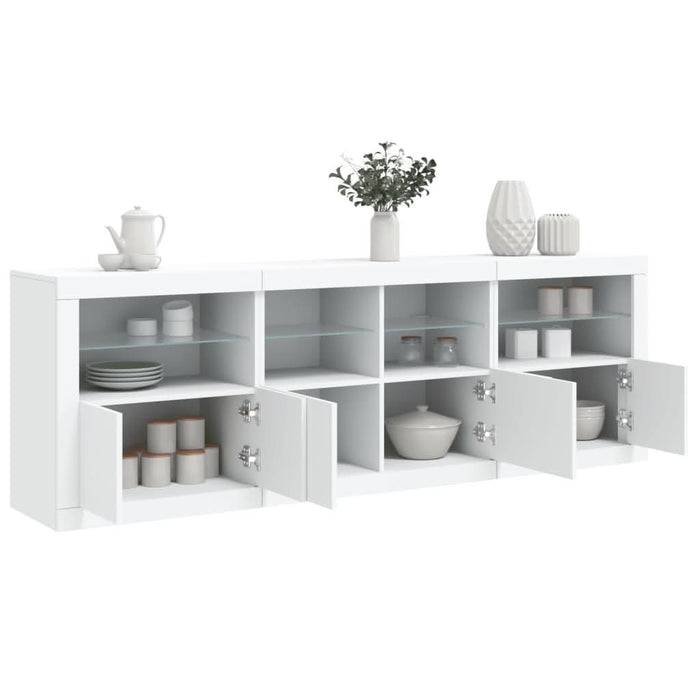 Dulap cu lumini LED, alb, 202x37x67 cm - WALTI WALTI
