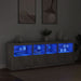 Dulap cu lumini LED, gri beton, 202x37x67 cm - WALTI WALTI