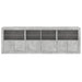 Dulap cu lumini LED, gri beton, 202x37x67 cm - WALTI WALTI