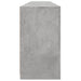 Dulap cu lumini LED, gri beton, 202x37x67 cm - WALTI WALTI