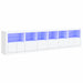 Dulap cu lumini LED, alb, 283x37x67 cm - WALTI WALTI