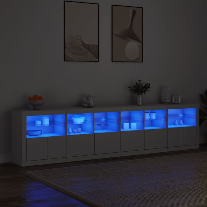 Dulap cu lumini LED, alb, 283x37x67 cm - WALTI WALTI