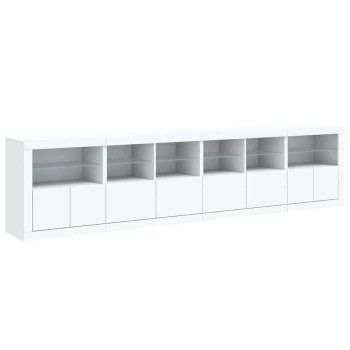 Dulap cu lumini LED, alb, 283x37x67 cm - WALTI WALTI