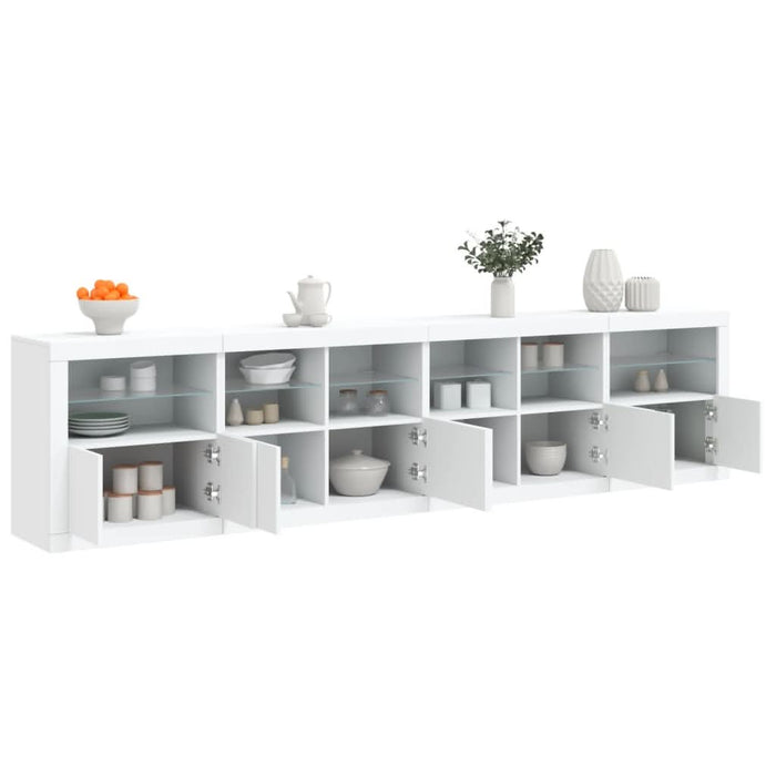 Dulap cu lumini LED, alb, 283x37x67 cm - WALTI WALTI