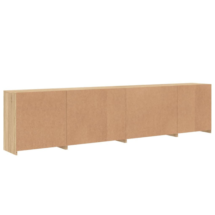 Dulap cu lumini LED, stejar sonoma, 283x37x67 cm - WALTI WALTI