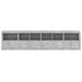 Dulap cu lumini LED, gri beton, 283x37x67 cm - WALTI WALTI