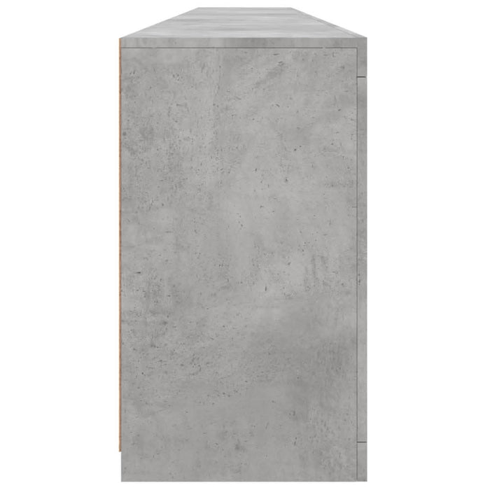 Dulap cu lumini LED, gri beton, 283x37x67 cm - WALTI WALTI