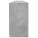 Dulap cu lumini LED, gri beton, 283x37x67 cm - WALTI WALTI