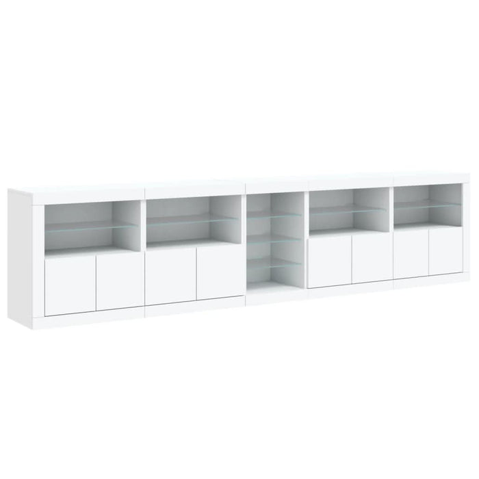 Dulap cu lumini LED, alb, 283x37x67 cm - WALTI WALTI