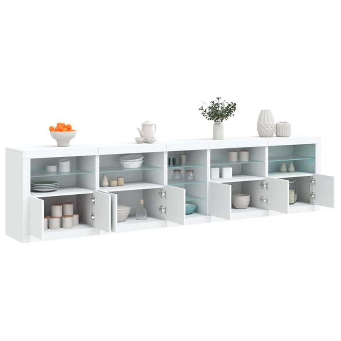 Dulap cu lumini LED, alb, 283x37x67 cm - WALTI WALTI