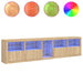 Dulap cu lumini LED, stejar sonoma, 283x37x67 cm - WALTI WALTI