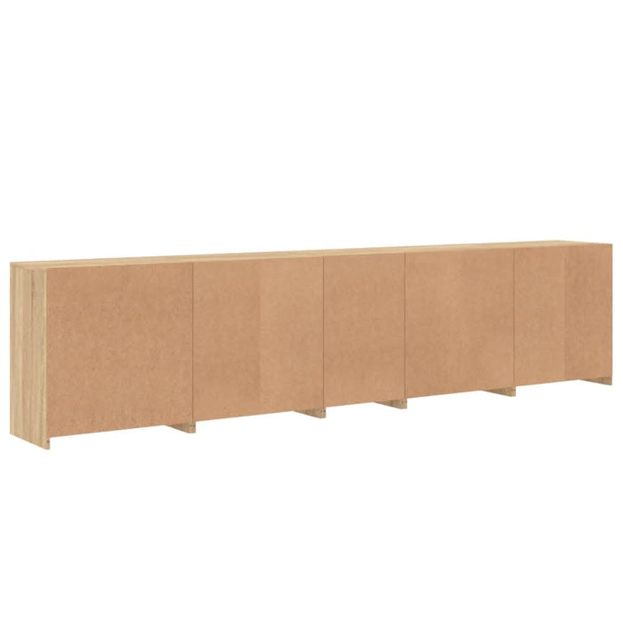 Dulap cu lumini LED, stejar sonoma, 283x37x67 cm - WALTI WALTI