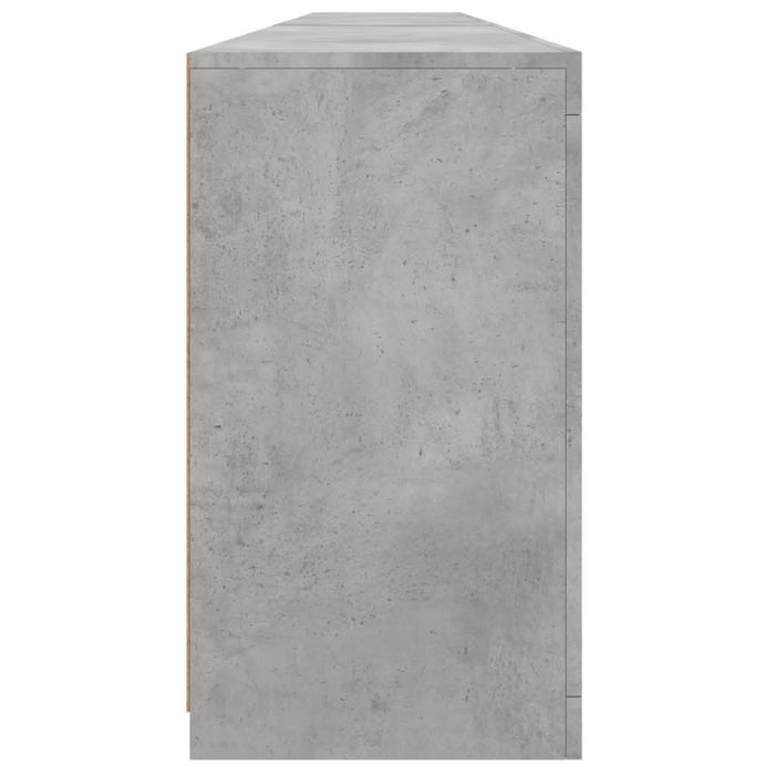 Dulap cu lumini LED, gri beton, 283x37x67 cm - WALTI WALTI