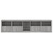 Dulap cu lumini LED, gri sonoma, 283x37x67 cm - WALTI WALTI