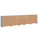Dulap cu lumini LED, gri sonoma, 283x37x67 cm - WALTI WALTI