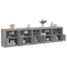 Dulap cu lumini LED, gri sonoma, 283x37x67 cm - WALTI WALTI